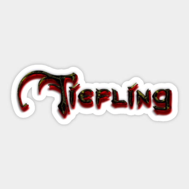 Tiefling Sticker by GlowstickDesign